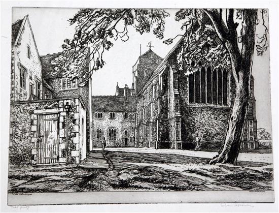 Edgar Holloway (1914-2008) Hurstpierpoint College 1976, 203 x 268mm. (5)